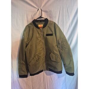 Marvel Avengers Bomber Jacket 3X Army Green From Hero Within Never Worn